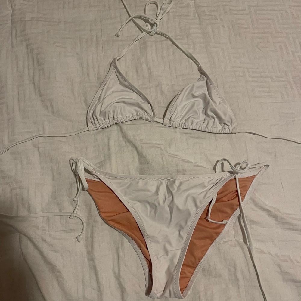 Jcrew Large White String Bikini